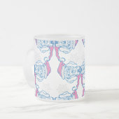 Weihnachtslustiger Hund Mattglastasse (Vorderseite Links)