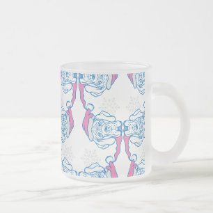 Weihnachtslustiger Hund Mattglastasse