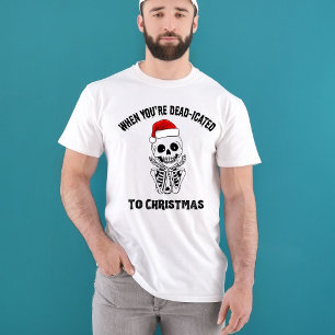 Weihnachtslustiges Skelett Urlaub Geschenk-Witz T-Shirt
