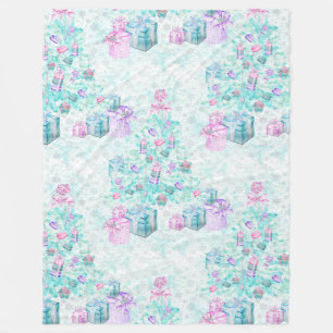 Weihnachtsmacarons Fleecedecke