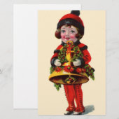 Weihnachtsmädchen Briefpapier (Vorne/Hinten)