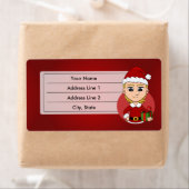 Weihnachtsmädchen-Cartoon (Insitu)