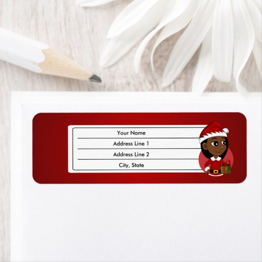 Weihnachtsmädchen-Cartoon (Insitu)