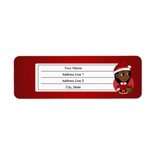 Weihnachtsmädchen-Cartoon (Vorne)