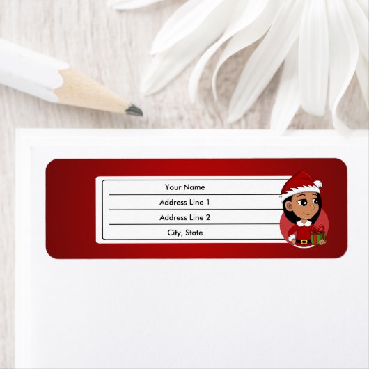 Weihnachtsmädchen-Cartoon (Insitu)