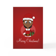 Weihnachtsmädchen-Cartoon