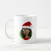 Weihnachtsmädchen-Cartoon Kaffeetasse (Links)