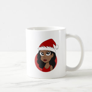 Weihnachtsmädchen-Cartoon Kaffeetasse