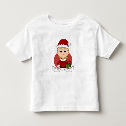 Weihnachtsmädchen Cartoon Kleinkind T - Shirt (Vorderseite)