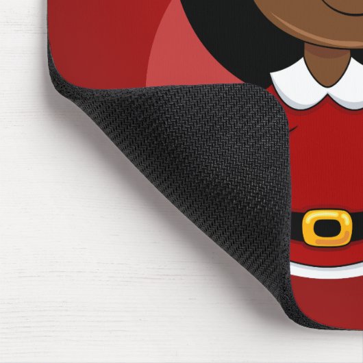 Weihnachtsmädchen-Cartoon Mousepad (Ecke)