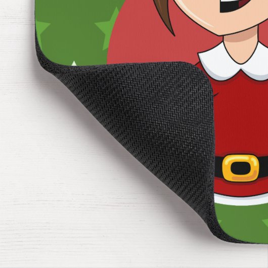 Weihnachtsmädchen-Cartoon Mousepad (Ecke)