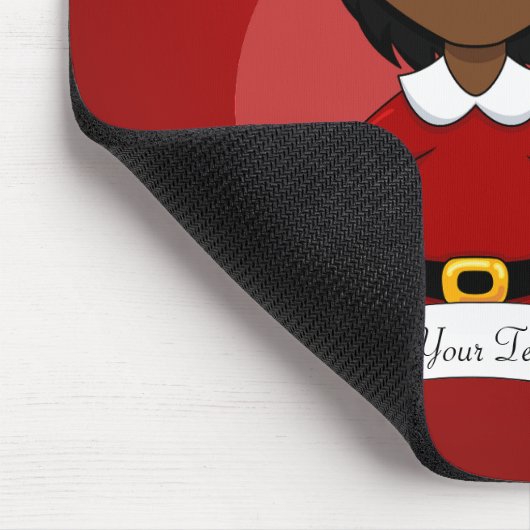 Weihnachtsmädchen-Cartoon Mousepad (Ecke)