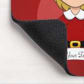 Weihnachtsmädchen-Cartoon Mousepad (Ecke)