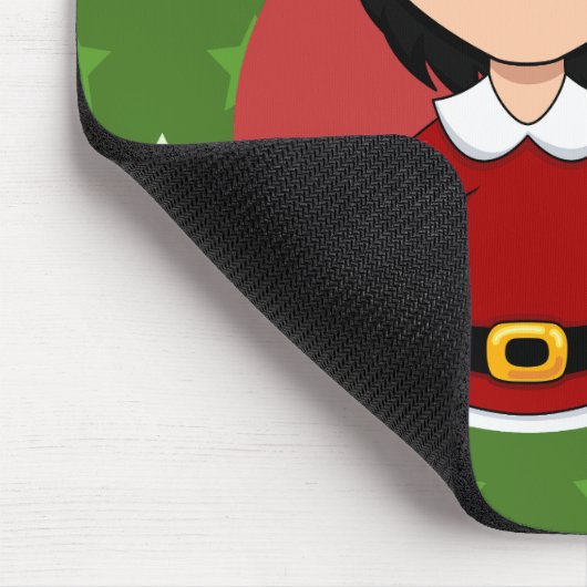 Weihnachtsmädchen-Cartoon Mousepad (Ecke)