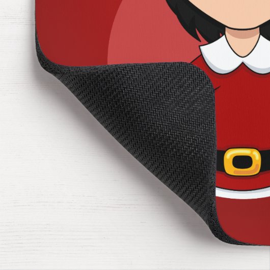 Weihnachtsmädchen-Cartoon Mousepad (Ecke)