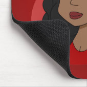 Weihnachtsmädchen-Cartoon Mousepad (Ecke)