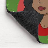 Weihnachtsmädchen-Cartoon Mousepad (Ecke)