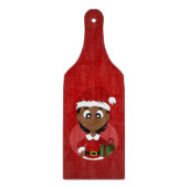 Weihnachtsmädchen-Cartoon Schneidebrett (Vorderseite)