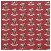 Weihnachtsmädchen-Cartoon Stoff (Muster)