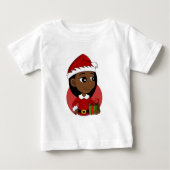 Weihnachtsmädchen Cartoon T - Shirt (Vorderseite)