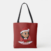 Weihnachtsmädchen Cartoon Tasche (Rückseite)