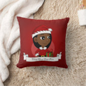 Weihnachtsmädchen Cartoon werfen Kissen (Decke)