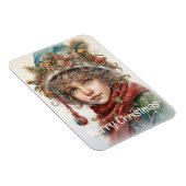 Weihnachtsmädchen Custom 19 von 25 Magnet (Rechte Seite)