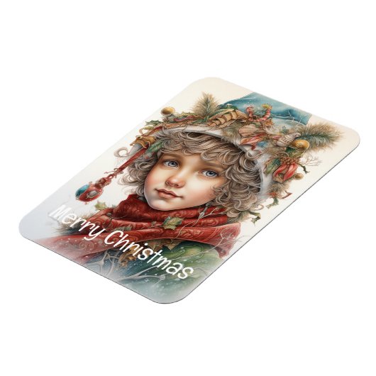 Weihnachtsmädchen Custom 19 von 25 Magnet (Linke Seite)