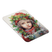 Weihnachtsmädchen Custom 4 von 25 Magnet (Rechte Seite)