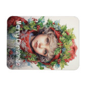 Weihnachtsmädchen Custom 4 von 25 Magnet (Horizontal)
