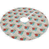 Weihnachtsmädchen Dekorationsbaum Polyester Weihnachtsbaumdecke (Schrägansicht)