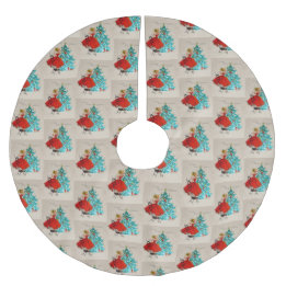 Weihnachtsmädchen Dekorationsbaum Polyester Weihnachtsbaumdecke