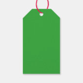 Weihnachtsmädchen der 1950er Jahre backen Cookies Geschenkanhänger (Rückseite)