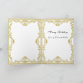 Weihnachtsmädchen Feiertagskarte (Innenseite)