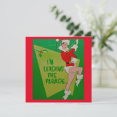 Weihnachtsmädchen Feiertagskarte (Stehend Vorderseite)