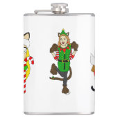 Weihnachtsmädchen Flachmann (Vorderseite)