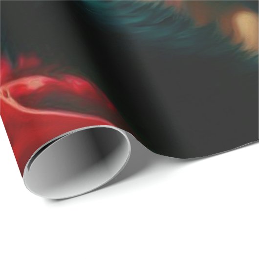 Weihnachtsmädchen Geschenkpapier (Rolleneckpunkt)