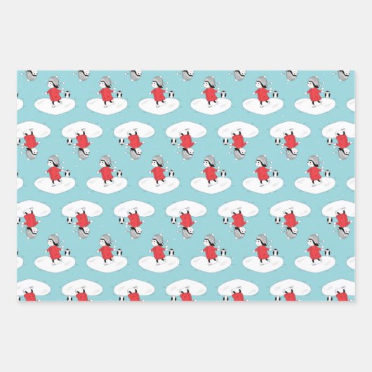 Weihnachtsmädchen Geschenkpapier Set (Vorderseite)