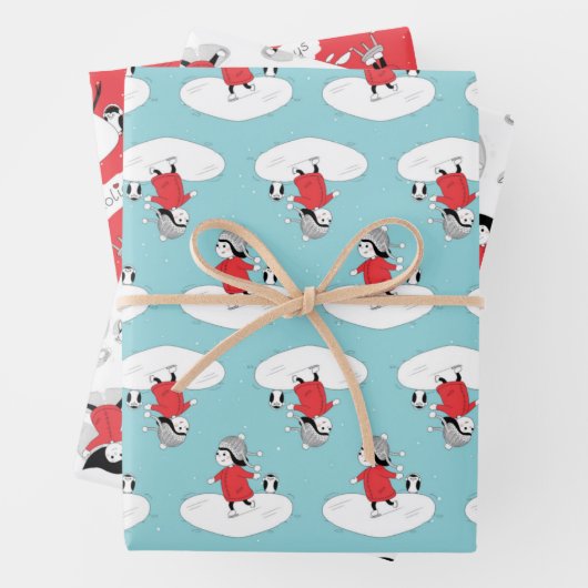 Weihnachtsmädchen Geschenkpapier Set (Beispiel)