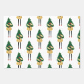 Weihnachtsmädchen Geschenkpapier Set (Vorderseite 3)