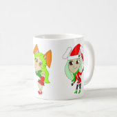 Weihnachtsmädchen Kaffeetasse (VorderseiteRechts)