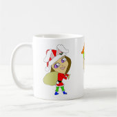 Weihnachtsmädchen Kaffeetasse (Links)