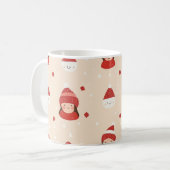 Weihnachtsmädchen Kaffeetasse (Vorderseite Links)