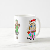 Weihnachtsmädchen Kaffeetasse (VorderseiteRechts)