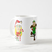 Weihnachtsmädchen Kaffeetasse (Vorderseite Links)