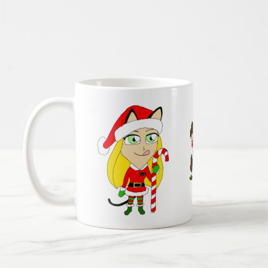 Weihnachtsmädchen Kaffeetasse (Links)