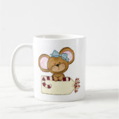 Weihnachtsmädchen Maus Kaffeetasse (Links)