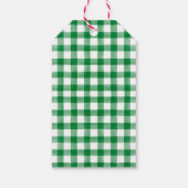 Weihnachtsmädchen mit Bäumen Geschenkanhänger (Rückseite)