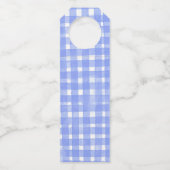 Weihnachtsmädchen mit Geschenken Flaschenanhänger (Rückseite)