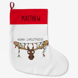 Weihnachtsmädchen Niedlich Funny Holiday Animal Großer Weihnachtsstrumpf